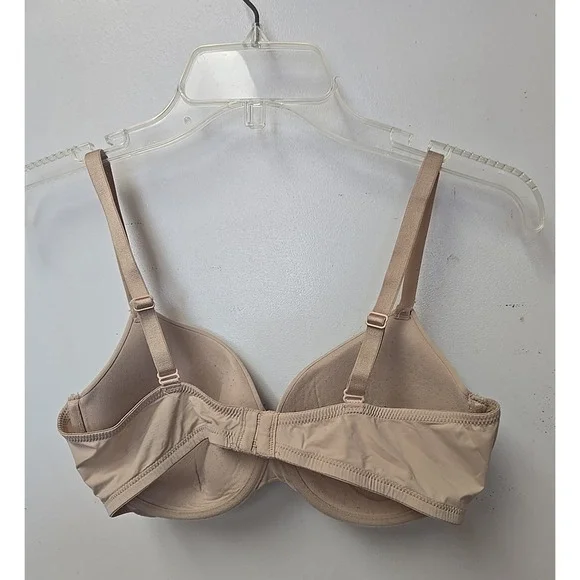 Auden Tan Full Coverage Lightly Lined Demi Adjustable Underwire Bra Size 36D - Picture 2 of 5